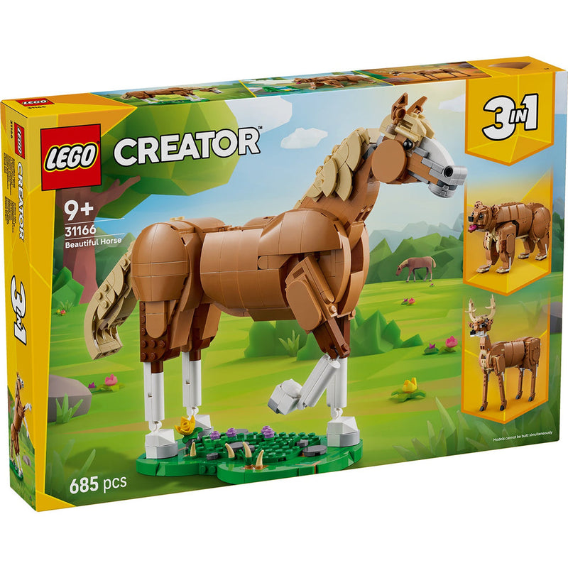 Lego Creator 3-en-1 - Le beau cheval - 685 pièces 9A+