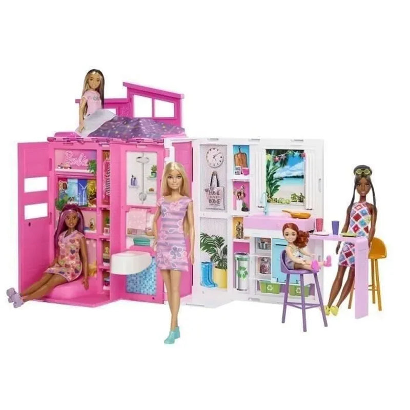 Mattel Barbie Take-Along Vacation House with Doll – Age 3+
