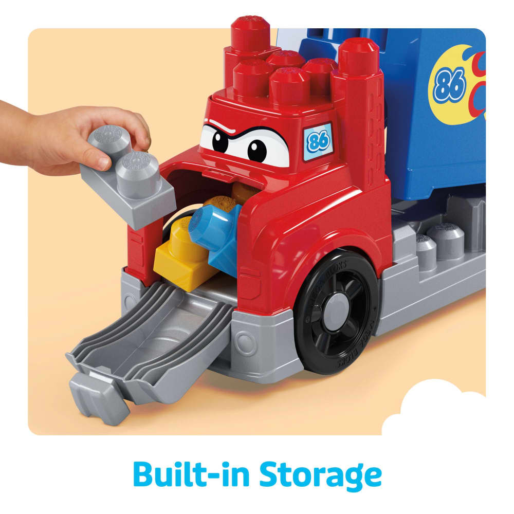 Mattel Mega Bloks Camion de Course et Construction 19 Pièces – 1A+