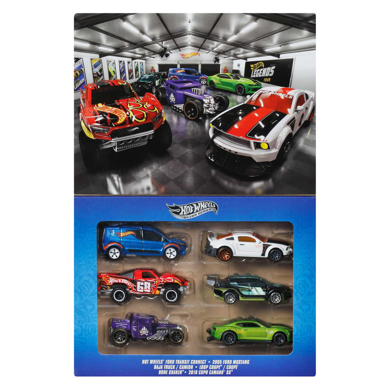 Mattel Hot Wheels Legends Multipack 6 Vehicles – Age 3+
