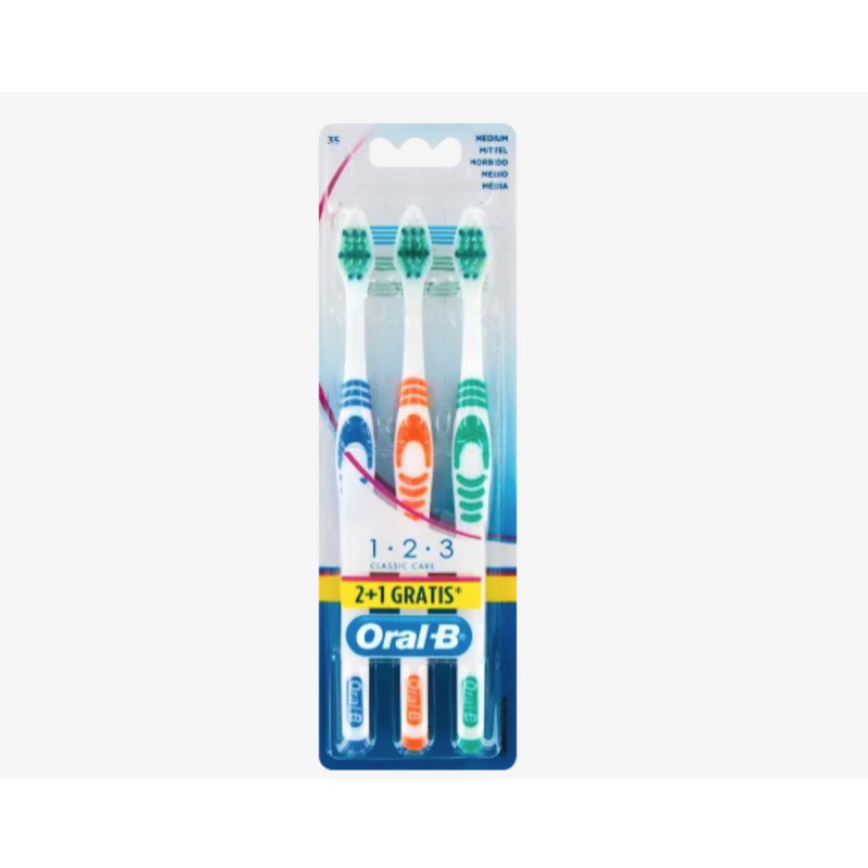 Oral-B Cepillo de Dientes Classic Pack 2+1