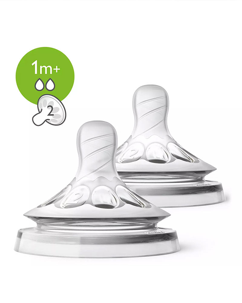 Tetinas Philips Avent Natural de flujo lento (paquete de 2) 1 mes o más