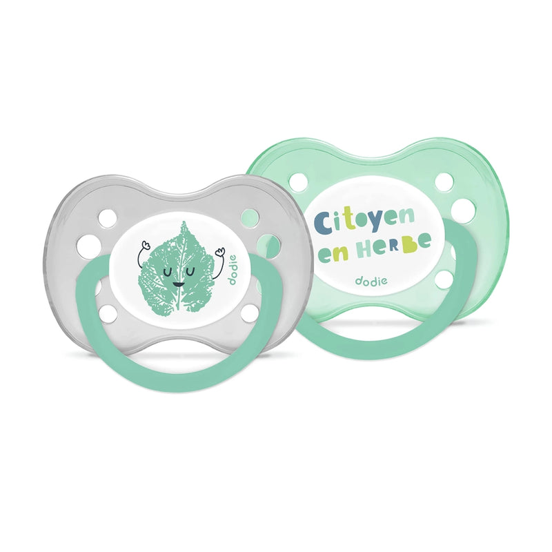 Set of 2 Dodie Anatomical Silicone Pacifiers +6m - Summer Time