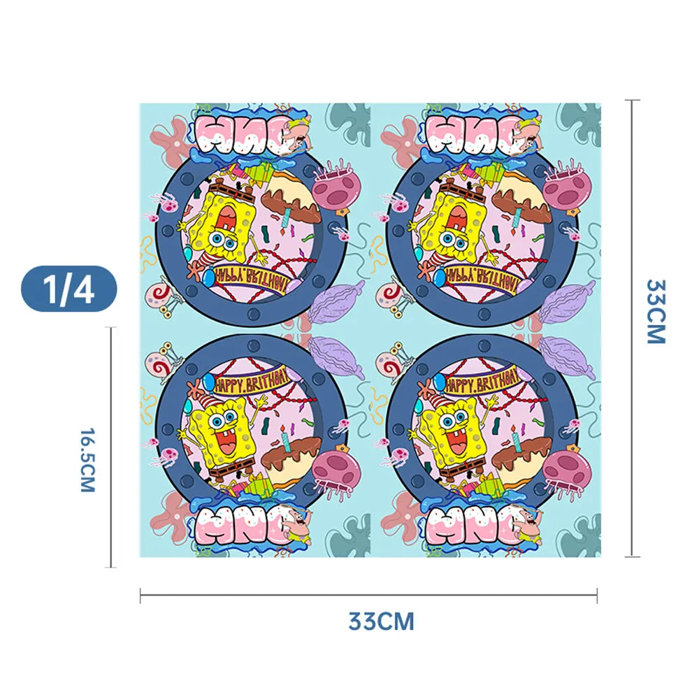 Pack de Cumpleaños 51 Piezas - Bob Esponja
