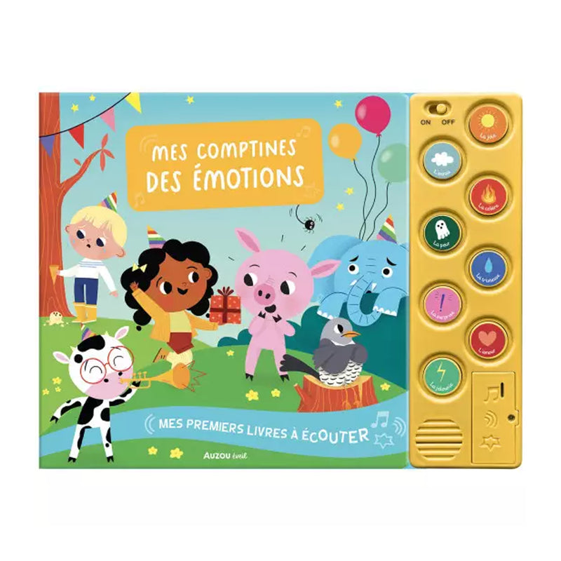 Auzou Mis primeros libros para escuchar - Mis emociones Canciones infantiles