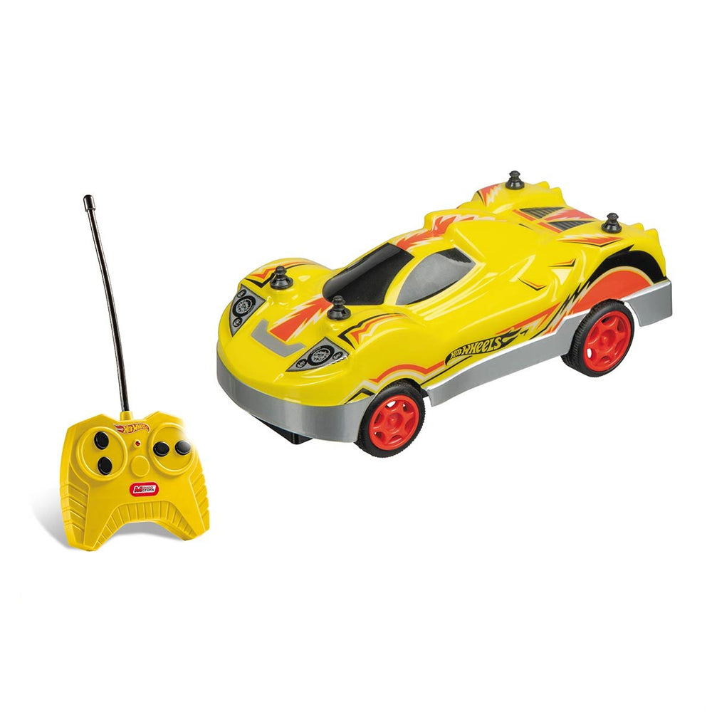 Mondo Motors Hot Wheels RC Equipo de Carreras + Control Remoto - Amarillo - 3A+