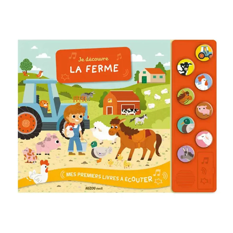 Auzou Mis primeros libros para escuchar - Descubro la granja