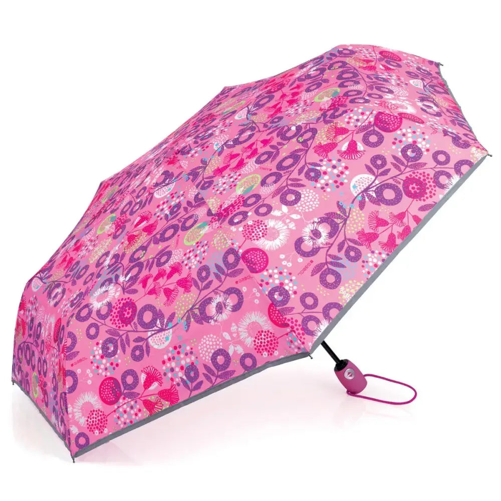 Gabol Pink Floral Folding Umbrella