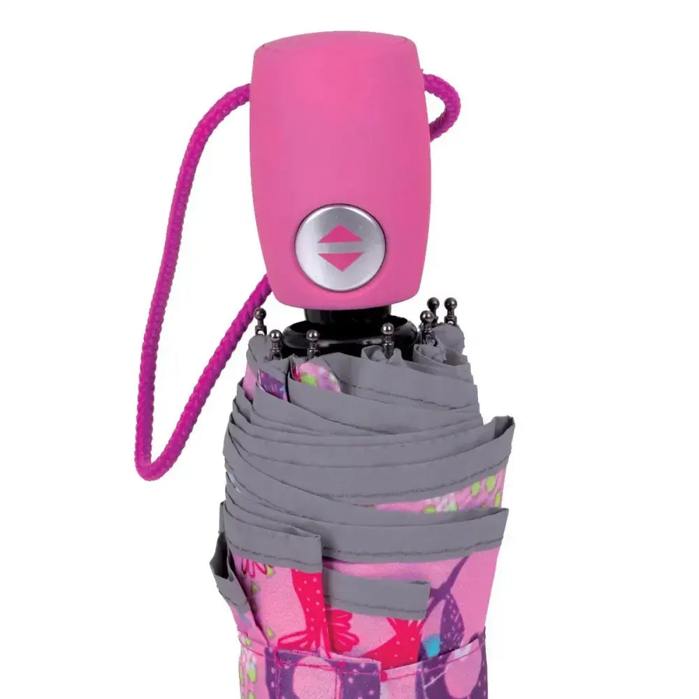 Gabol Pink Floral Folding Umbrella
