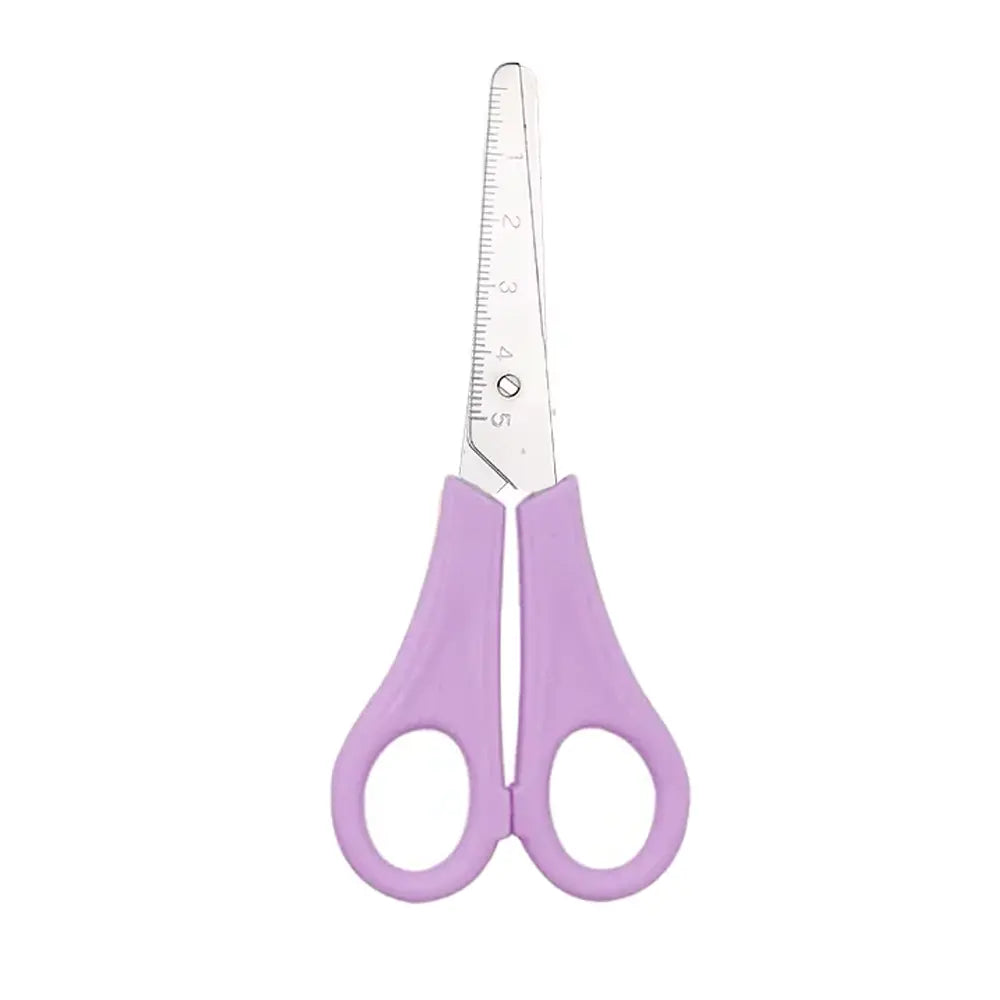 M.School 13 cm Round-Tip Scissors - Purple
