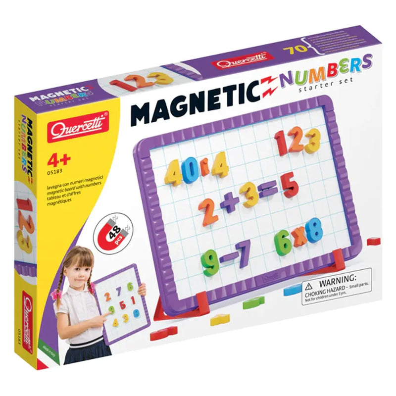 Quercetti Magnetic Number Board 48 Pieces - 4Y+