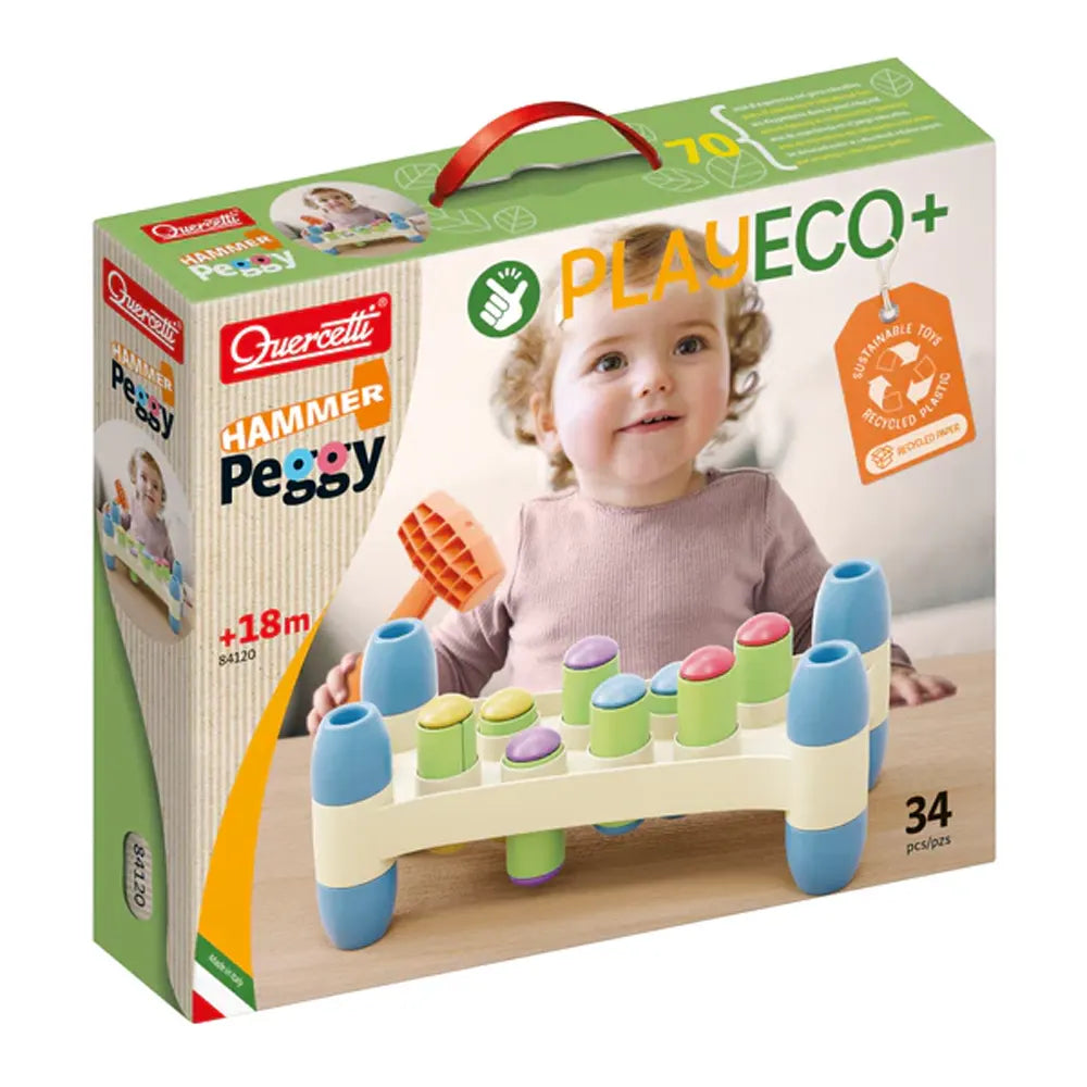 Quercetti Hammer Peggy Eco - 18 M+