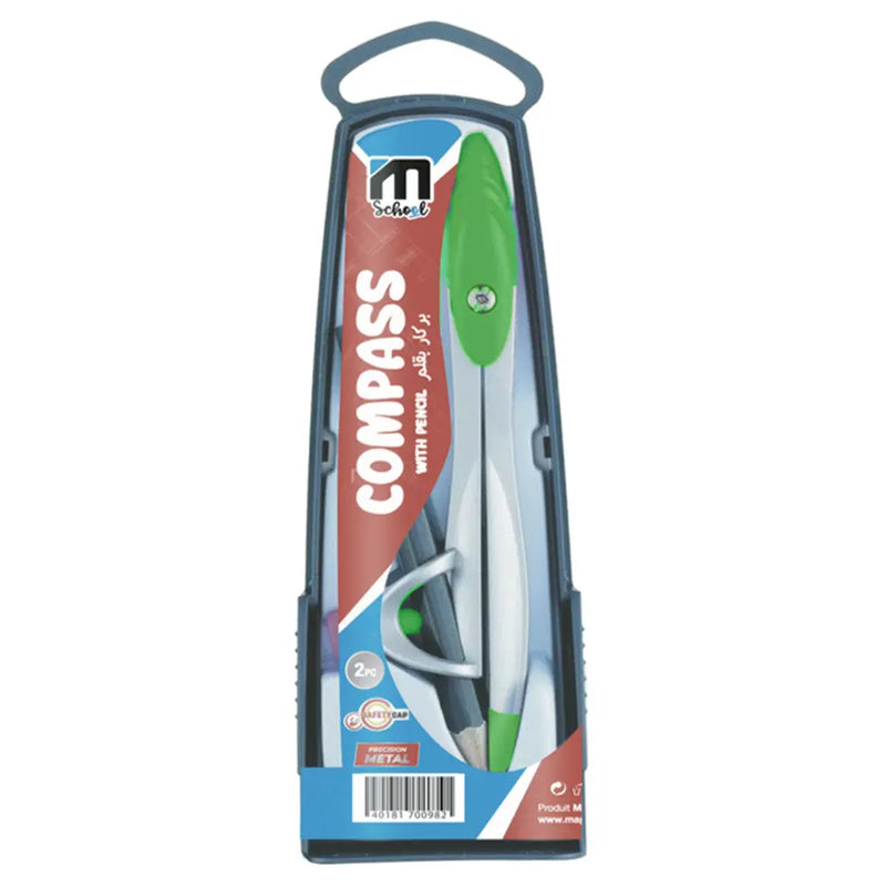 M.School Metal Compass with Universal Holder - Green