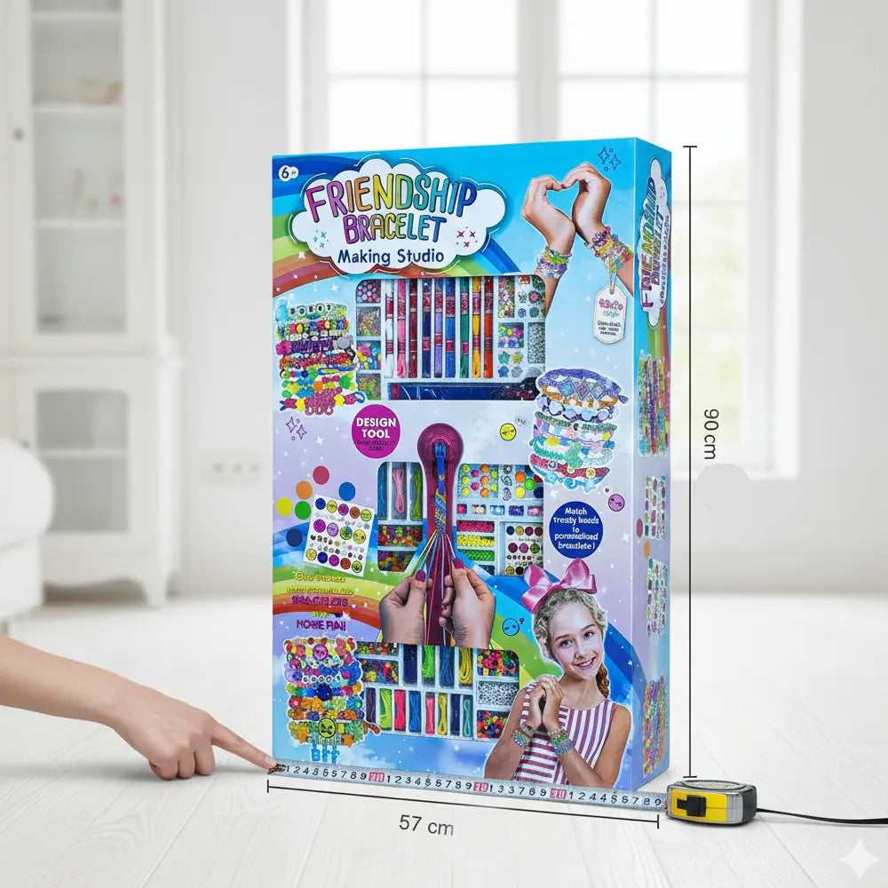 Friendship Bracelet Creative Kit – Giant 90 cm Packaging – 6Y+