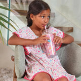 Maïcha Miyu Dress with Sleeves - Asian Print