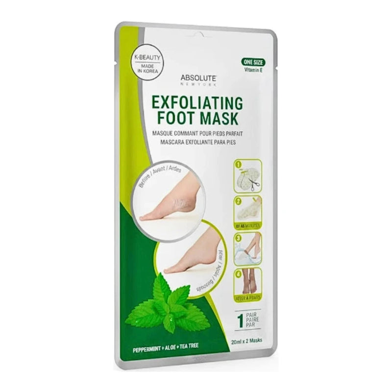 Absolute Mascarilla Exfoliante para Pies Menta Pimienta Aloe Árbol de Té Nuevo