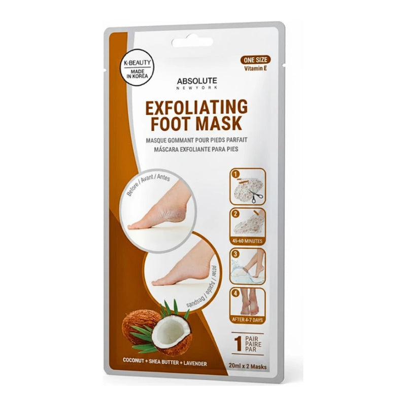 Absolute Mascarilla Exfoliante para Pies Coco Manteca de Karité Lavanda