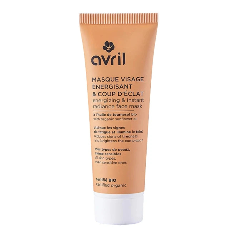 Avril masque visage énergisant coup d'éclat bio 50 ml – tube