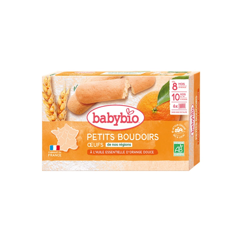 Babybio Organic Little Ladyfingers with Sweet Orange Essential Oil – 120 g