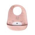 YUMMY Silicone Cat Bib with Pocket 9M+ - Blush Pink