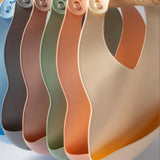 YUMMY Silicone Bib with Pocket 4M+ - Sky Blue