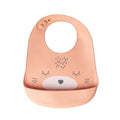 YUMMY Silicone Cat Bib with Pocket 9M+ - Powder Pink