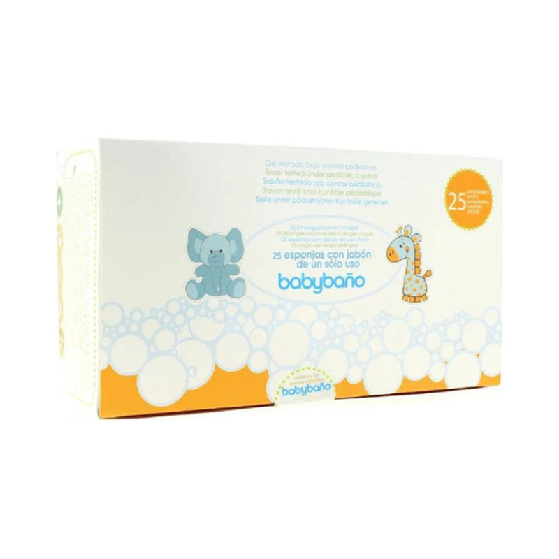 إسفنجات صابونية Begobaño Baby Baño – 25 قطعة