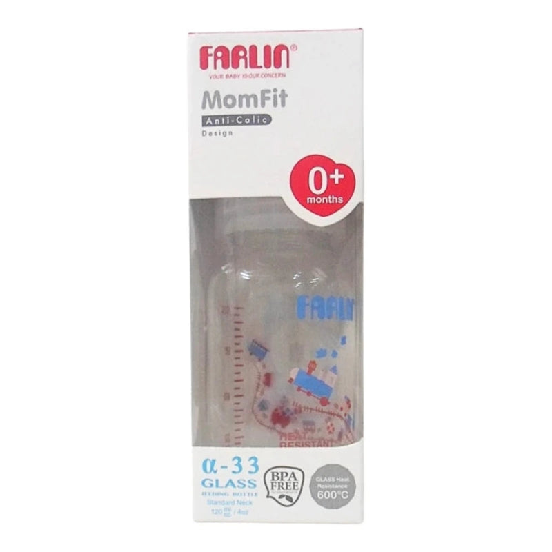 Biberón Farlin de vidrio borosilicato de 120 ml