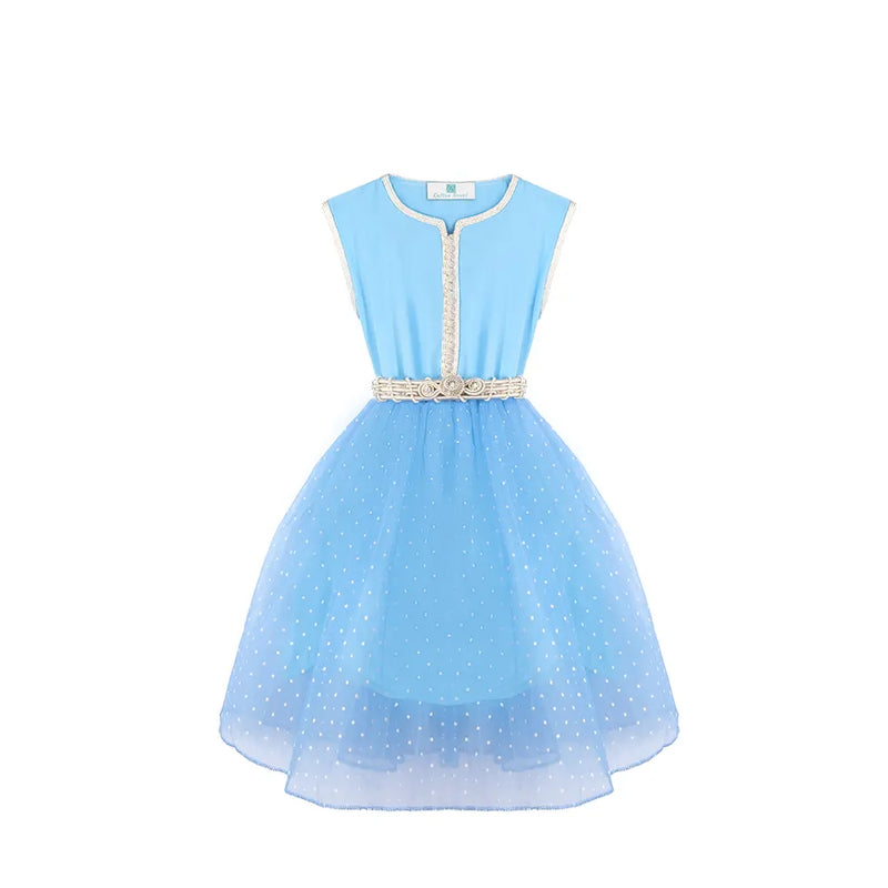 Vestido Caftán para Niña - Azul Estrella