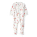 Grenouillère en Polaire Lapins & Fleurs Bébé Fille Carter's - Ivoire