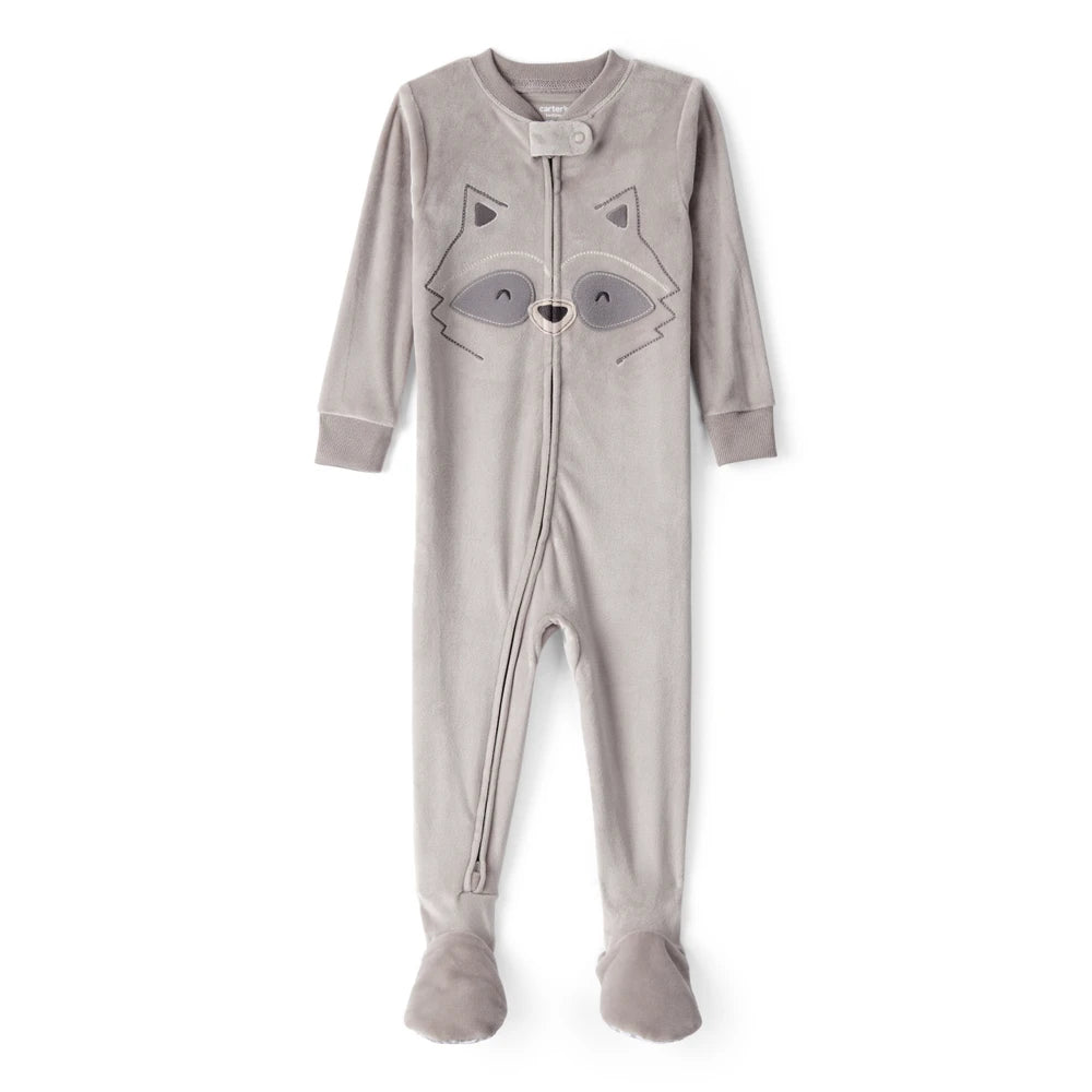 Grenouillère DreamPlush Raton Laveur Bébé Garçon Carter's - Gris
