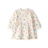 Robe Fleurie à Manches Longues Bébé Fille Carter's - Ivoire