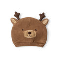 Baby Carter's Crochet Christmas Reindeer Beanie - Brown