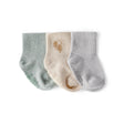 Lot de 3 Paires de Chaussettes à Revers Côtelés Bébé Garçon Carter's - Crème