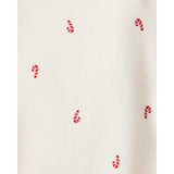 Lot de 4 Bodies à Manches Longues Léopard & Sucre d'Orge Bébé Fille Carter's - Rouge & Blanc