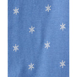Lot de 4 Bodies à Manches Longues Ours Polaire au Ski Bébé Fille Carter's - Blanc Mauve & Bleu