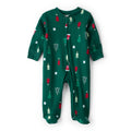 Baby Carter's Ribbed Cotton Christmas Tree Sleep & Play - Green