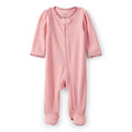 Grenouillère Texturée Bordure Fleurie Bébé Fille Carter's - Rose