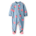 Grenouillère en Micropolaire Pommes Bébé Fille Carter's - Bleu