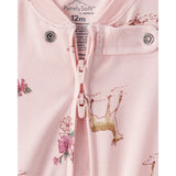 Grenouillère PurelySoft Faons & Fleurs Bébé Fille Carter's - Rose