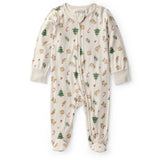 Grenouillère PurelySoft Motifs de Noël Bébé Carter's - Blanc