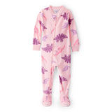 Grenouillère DreamPlush Dinosaure Bébé Fille Carter's - Rose