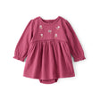 Robe Body Fleurie Brodée Bébé Fille Carter's - Rose Foncé