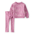 Girl Carter's 2-Piece Floral Tee & Pants Set - Purple