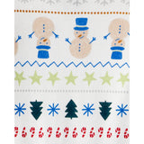 Pyjama 2 Pièces en Coton Jacquard de Noël Carter's - Ivoire