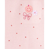 T-shirt à Manches Courtes à Pois Fille Carter's - Rose
