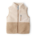 Boy Carter's Colorblock Sherpa Vest - Beige