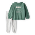 Boy Carter's Juice Box Fleece Tee & Pants Set - Green