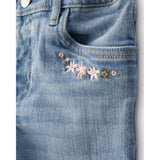 Jean à Jambe Large Brodé Fille OshKosh - Bleu