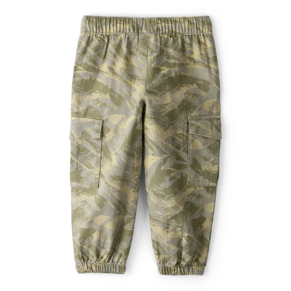 Pantalon Cargo en Coton Camouflage Garçon Carter's - Vert